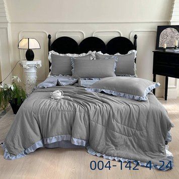Постільна білизна євро з мусліну з літньою ковдрою Colorful Home 200&times;230 см 2062 фото