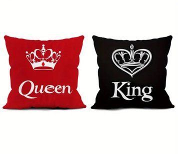 Наволочка King and Queen 45*45 596 фото